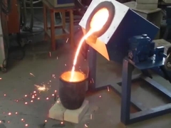 50/60HZ 70kg Forno de Fusão por Indução de Alta Frequência com Garantia Gratuita de 1 Ano