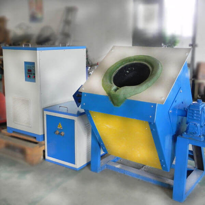 Forno de fusão por indução de alta capacidade 100% Ciclo de trabalho Aço ferro cobre alumínio 1-100kg