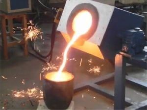 Forno de fusão por indução de frequência média Forno elétrico Forno industrial