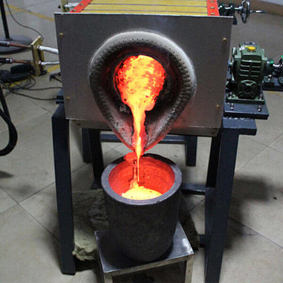Forno de fusão por indução IGBT de frequência média Forno de fusão de pequena capacidade