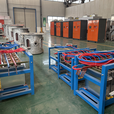 1T 1000kg Forno de fundição de aço inoxidável Ferro Máquina de fundição elétrica