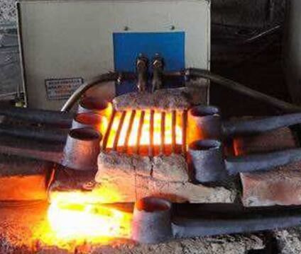 Aço Rod Forge da máquina de aquecimento da indução da frequência 50KW média